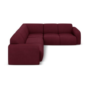 Vínovočervená rohová pohovka (variabilná/do L) Molino – Micadoni Home