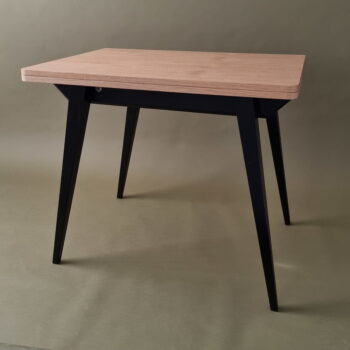 Rozkladací jedálenský stôl s doskou v dekore jaseňového dreva 65x90 cm Envelope – Ragaba - Image 4