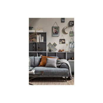 Sivá modulárna knižnica z borovicového dreva 81x81 cm Vt – vtwonen - Image 4