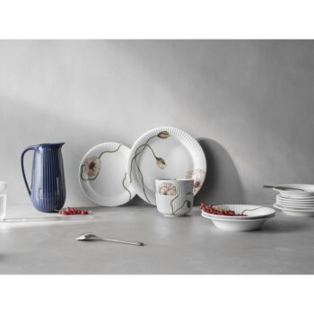 Biely porcelánový tanier Kähler Design Hammershøi Poppy, ø 27 cm – Obrázok 3