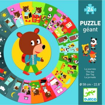 Detské puzzle Djeco Giga Deň, ⌀ 58 cm - Image 2