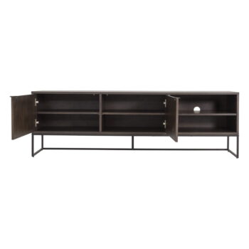 Tmavohnedý TV stolík v dekore duba 176x57 cm Bali – Tenzo – Obrázok 7
