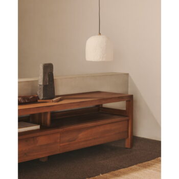 Biele závesné svietidlo ø 35 cm Sineu – Kave Home - Image 2