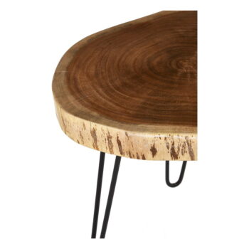 Odkladací stolík s doskou z akácie 46x48 cm Nandri – Premier Housewares - Image 4