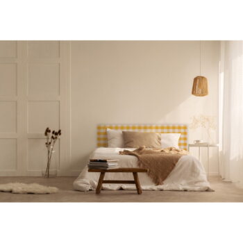 Žlté čalúnené čelo postele 145x52 cm Billie – Really Nice Things - Image 4