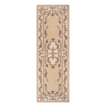 Béžový vlnený behúň Flair Rugs Aubusson, 67 x 210 cm