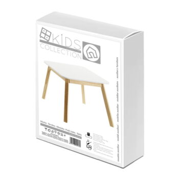 Detský stolík s bielou doskou 55x55 cm – Casa Selección - Image 5