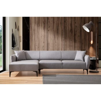 Svetlosivá rohová pohovka  Belissimo, ľavý roh – Balcab Home - Image 6