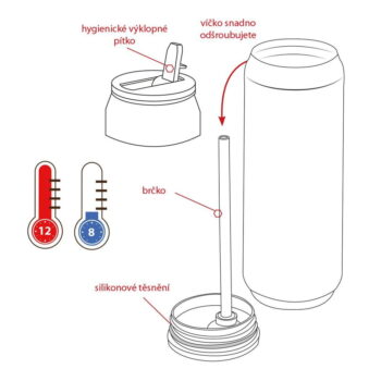 Modrá termoska 700 ml – Orion - Image 4