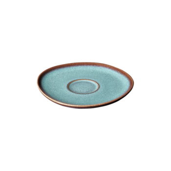 Tyrkysovo-hnedý kameninový tanierik Villeroy & Boch Like Lave, 15,5 x 15 cm - Image 2