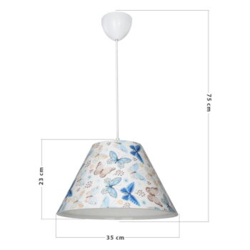 Biele detské svietidlo ø 35 cm Tria – Squid Lighting - Image 4