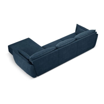 Tmavomodrá rohová pohovka (pravý roh) Vanda - Mazzini Sofas - Image 3