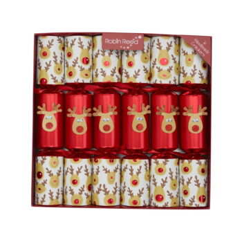 Vianočné crackery v súprave 6 ks Racing Reindeer – Robin Reed