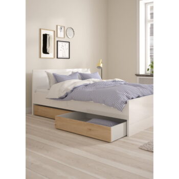 Zásuvky pod posteľ v prírodnej farbe v súprave 2 ks 90x190/140x190 cm Naia – Tvilum – Obrázok 8