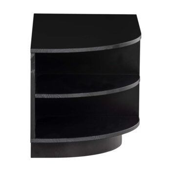Čierny modulárny TV stolík z borovicového dreva 78x40 cm Finca – WOOOD - Image 5