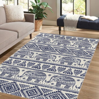 Modrý prateľný koberec 160x230 cm Elephant – Mila Home - Image 3