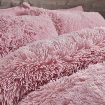 Ružové predĺžené obliečky na dvojlôžko 230x220 cm Cuddly Deep Pile - Catherine Lansfield – Obrázok 3