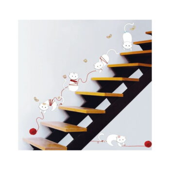 Samolepka Ambiance Cats and balls, 30 cm – Obrázok 2