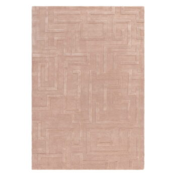 Svetloružový vlnený koberec 160x230 cm Maze – Asiatic Carpets