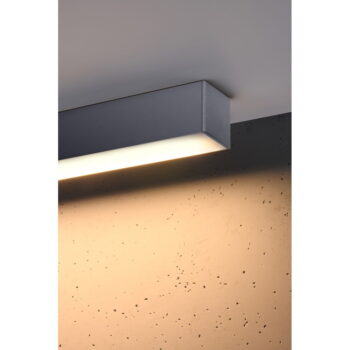 Sivé LED stropné svietidlo 117x6 cm Lemmi - Nice Lamps – Obrázok 4