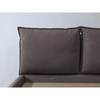 Tmavosivá čalúnená dvojlôžková posteľ s úložným priestorom a roštom 180x200 cm Garancia – Bobochic Paris - Image 11
