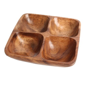 Hnedá drevená servírovacia misa Kora – Premier Housewares - Image 3
