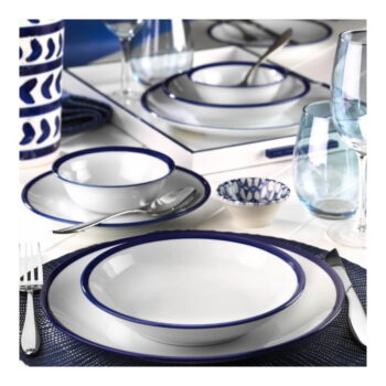 24-dielna sada porcelánového riadu Kutahya Margaka - Image 3