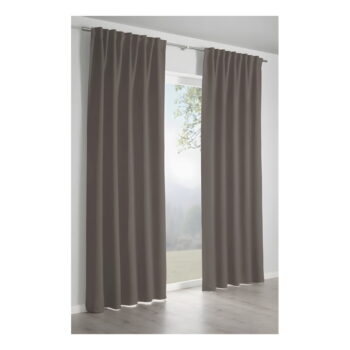 Hnedo-sivý záves 245x140 cm Dimout – Gardinia - Image 2