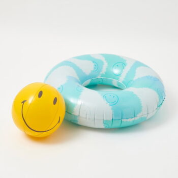Set nafukovacieho kruhu a lopty Sunnylife Smiley - Image 5