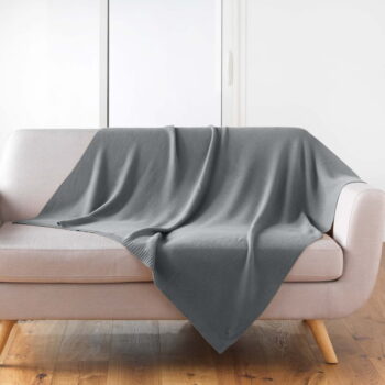 Pletená deka 125x150 cm Tricotine – douceur d'intérieur - Image 2