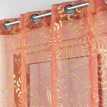 Oranžová voálová záclona 140x280 cm Belflor – douceur d'intérieur - Image 2