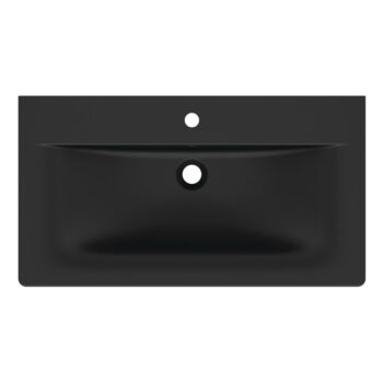 Matne čierne keramické umývadlo 84x46 cm Silk Black – Ideal Standard – Obrázok 2