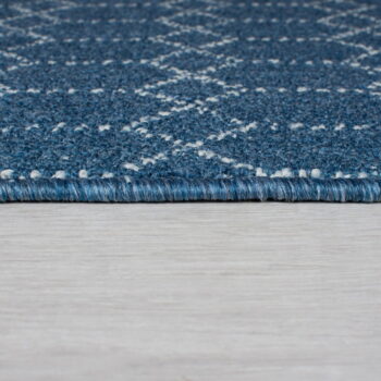 Tmavomodrý umývateľný behúň 57x230 cm Argyll – Flair Rugs - Image 6