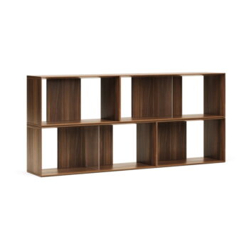 Hnedý modulárny policový systém v dekore orecha 4 ks 168x76 cm Litto – Kave Home - Image 2