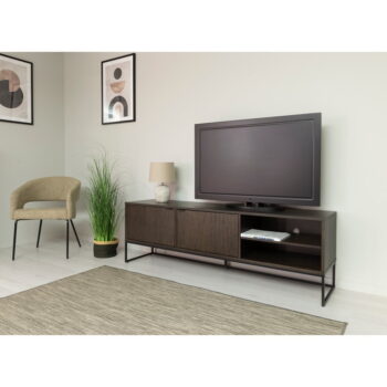 Tmavohnedý TV stolík v dekore duba 176x57 cm Bali – Tenzo – Obrázok 3
