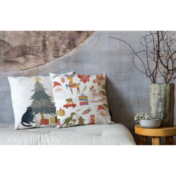 Obliečky na vankúše v súprave 4 ks s vianočným motívom 45x45 cm Crazy Christmas – Butter Kings - Image 2