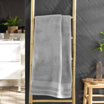 Svetlosivá froté bavlnená osuška 70x130 cm Tendresse – douceur d'intérieur - Image 2