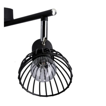 Čierne stropné svietidlo s kovovým tienidlom 56x8 cm Fly – Candellux Lighting - Image 2