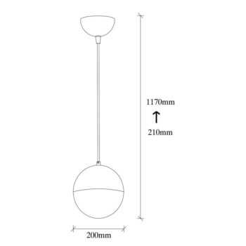 Závesné svietidlo v bielo-zlatej farbe so skleneným tienidlom ø 20 cm Bastos – Opviq lights - Image 6