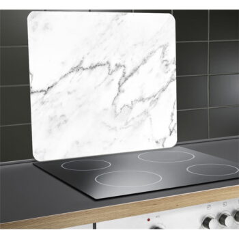 Kryt na stenu pri sporáku z tvrdeného skla 50x56 cm Marble – Wenko - Image 5