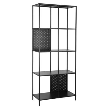 Čierna kovová knižnica 75x180 cm Charleston – Støraa - Image 9