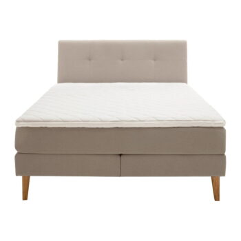 Béžová boxspring posteľ 160x200 cm Stockholm – Meise Möbel - Image 8