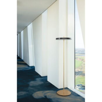 Antracitovosivá LED stojacia lampa so stmievačom s kovovým tienidlom (výška  151 cm) Asteria Floor – UMAGE - Image 2