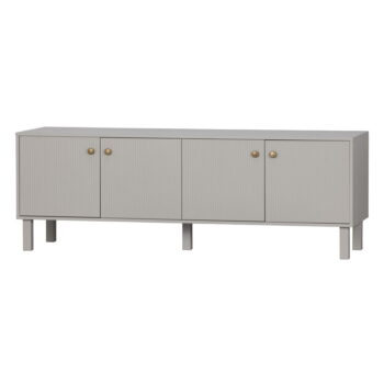 Svetlosivý TV stolík z borovicového dreva 160x56 cm Madu – WOOOD – Obrázok 4