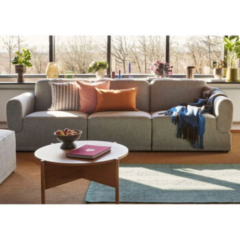 Modro-hnedá deka 200x140 cm Inlet - Hübsch – Obrázok 3