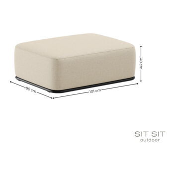 Béžová záhradná podnožka Straw – Sit Sit - Image 7