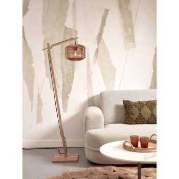 Stojacia lampa s ratanovým tienidlom v prírodnej farbe (výška 150 cm) Tanami – Good&Mojo – Obrázok 5