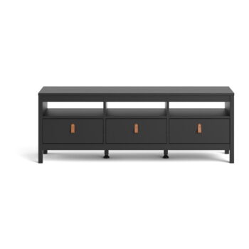 Čierny TV stolík 151x54 cm Madrid – Tvilum - Image 9
