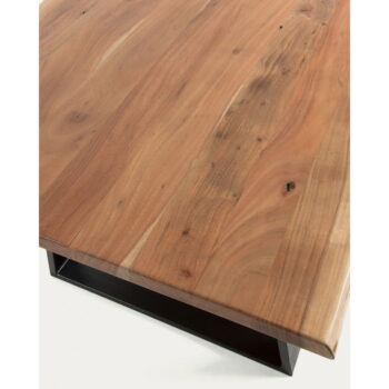 Jedálenský stôl s doskou z akácie v prírodnej farbe 90x180 cm Alaia – Kave Home - Image 2