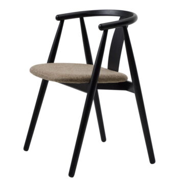 Čierna/béžová jedálenská stolička Relate – Unique Furniture